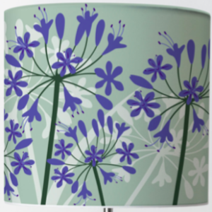 Lampshade, Agapanthus flower design