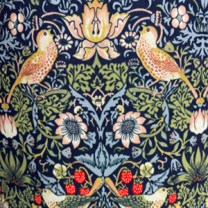 Lampshade, dark blue, Strawberry Thief design