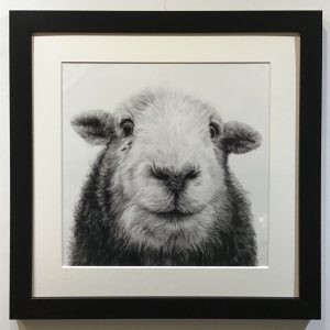 Framed, signed, limited edition “Saar” print, available in two sizes