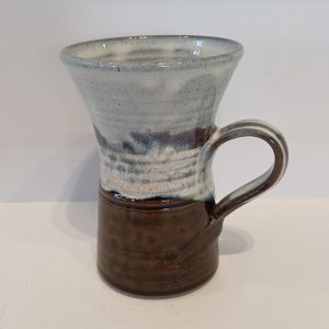 Handmade Mug In Attractive Blue/Brown Glaze