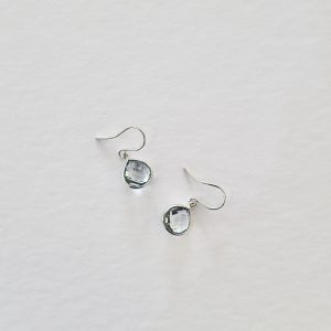 Blue Topaz Earrings in Silver
