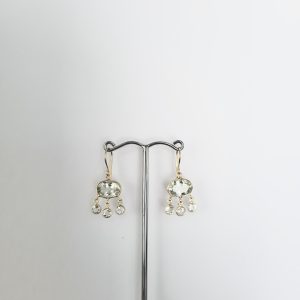 Green Amethyst Jellyfish Earrings