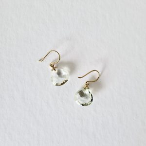 Green Amethyst Drop Earrings