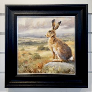 Hare Landscape - Contemporary Wildlife Painting